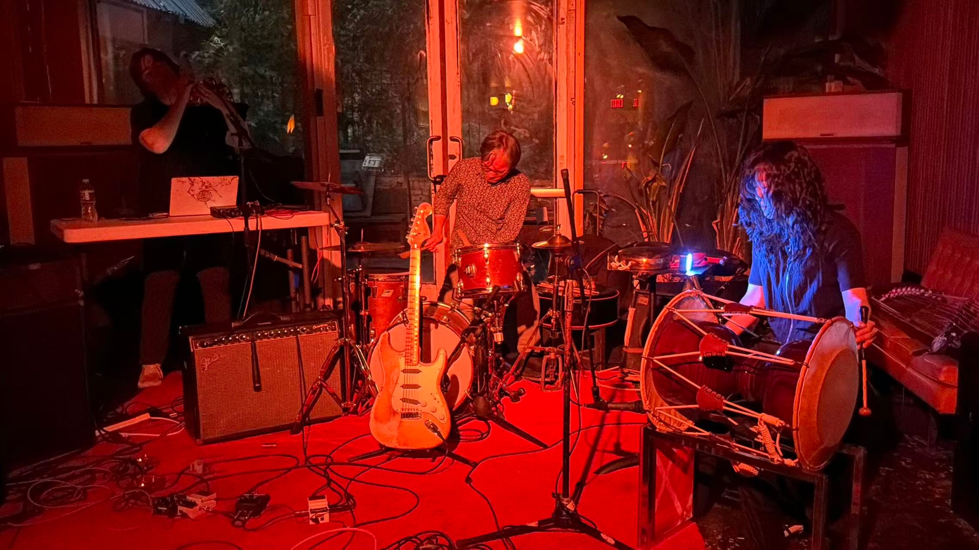 Guitar, keys and electronics