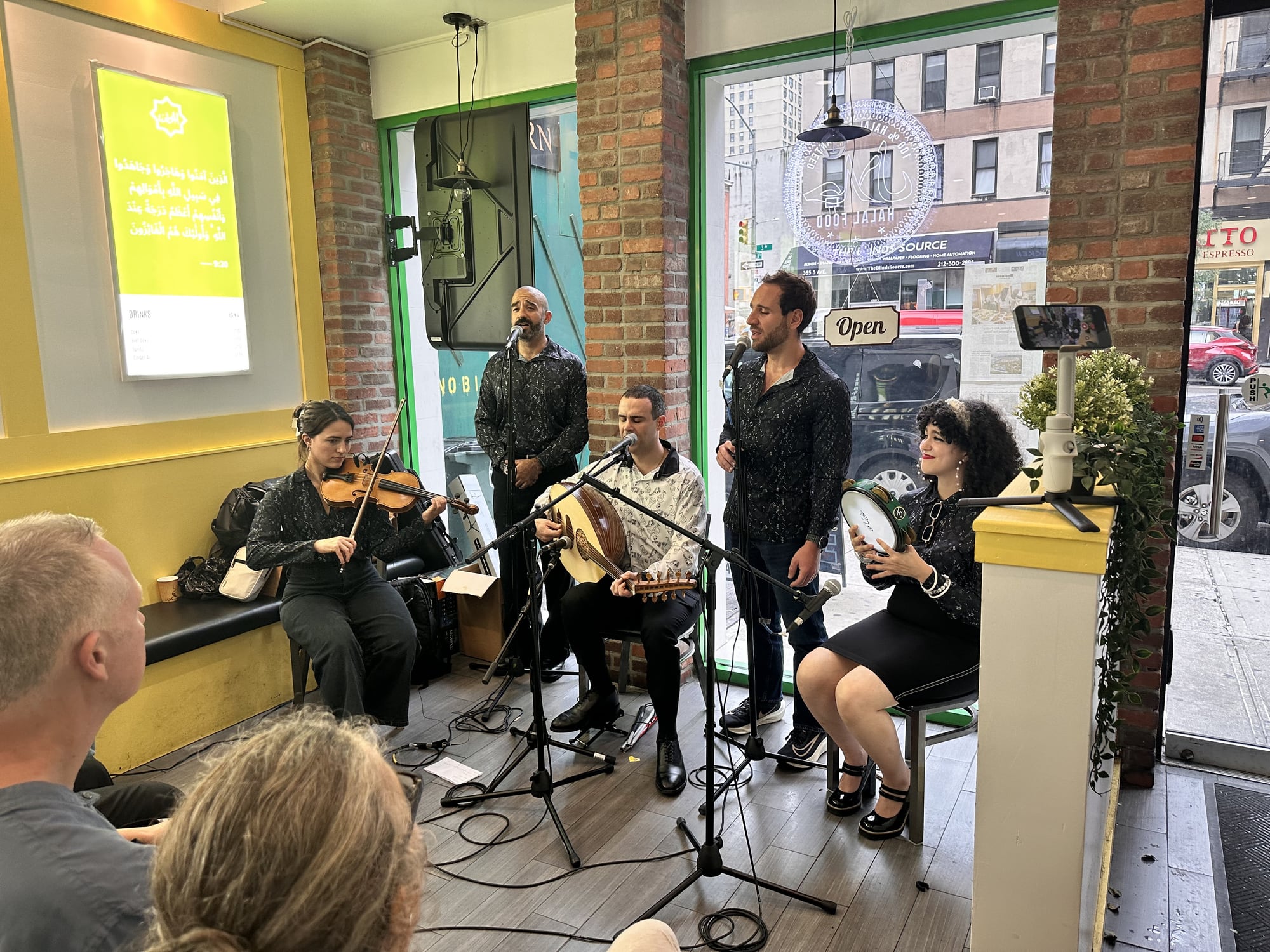 The quintet from the audience