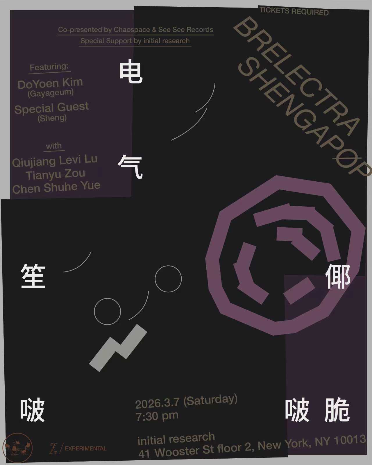 Experimental — 电气笙倻啵啵脆 Brelectra Shengapøp poster